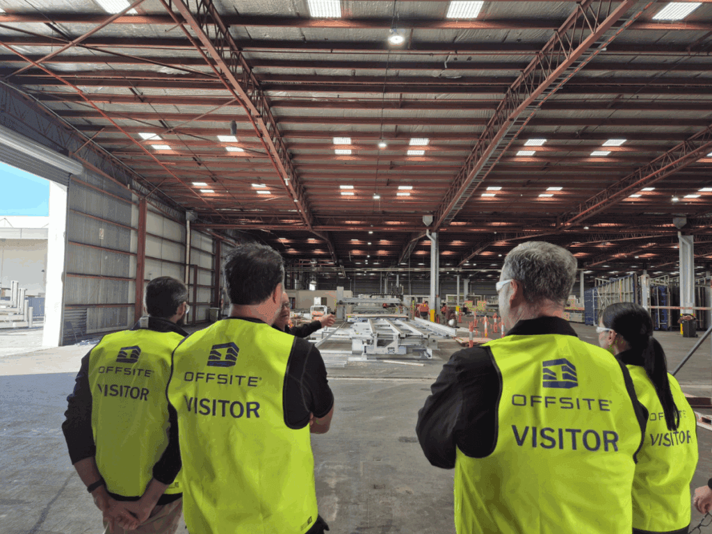 James Hardie team touring Offsite factory